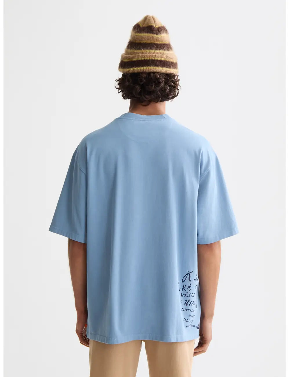 Loose Fit Artwork Tee detail shot showing fabric and craftsmanship by Scotch & Soda