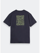 Relaxed Artwork Tee flat lay back view by Scotch & Soda