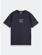 Relaxed Artwork Tee flat lay front view by Scotch & Soda