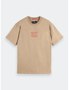 Relaxed Artwork Tee flat lay front view by Scotch & Soda