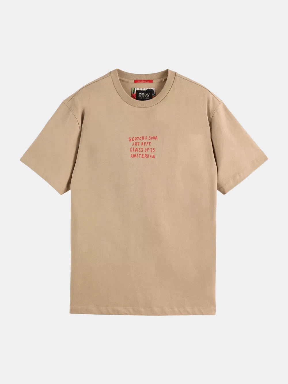 relaxed-fit-artwork-t-shirt back view by Scotch & Soda