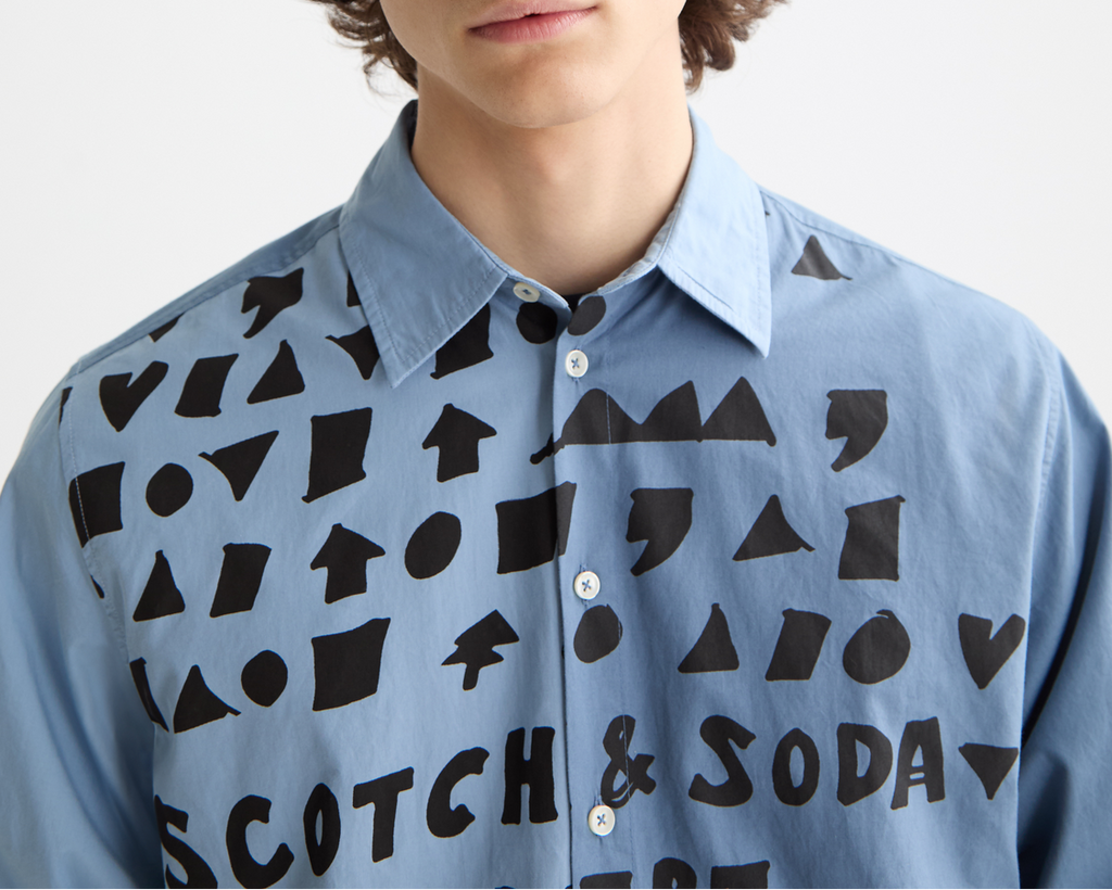 letters poplin shirt