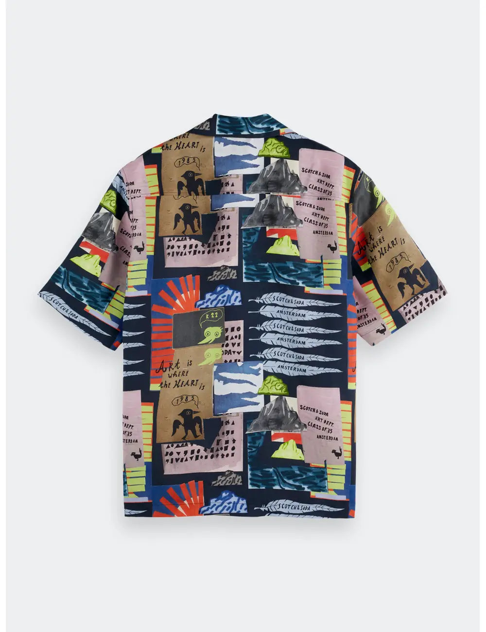 Relaxed Tencel Shirt flat lay back view by Scotch & Soda