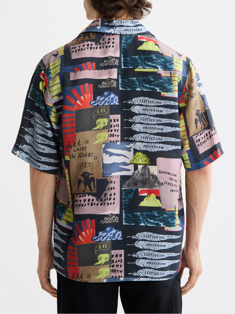 printed short sleeve shirt