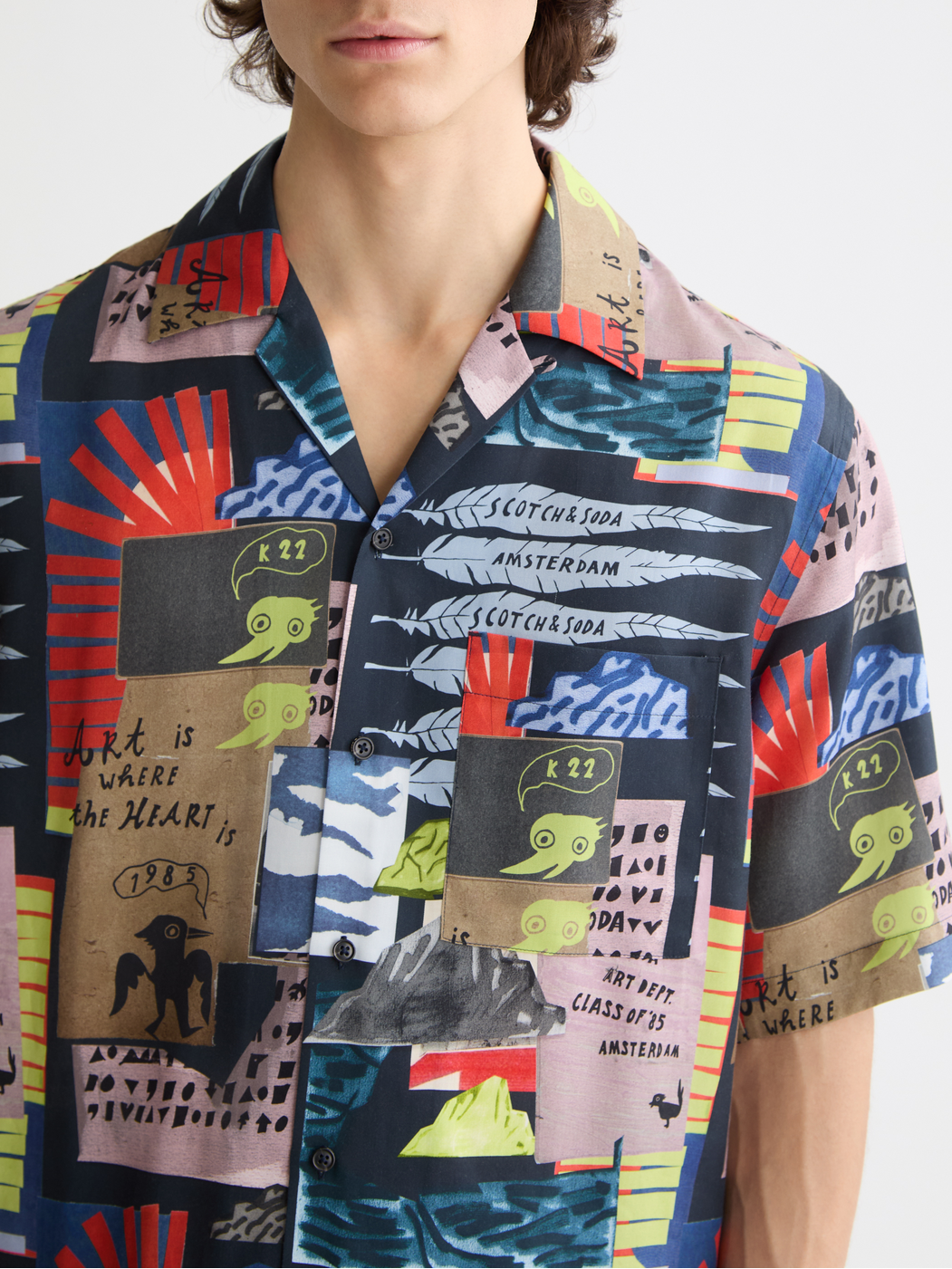 printed short sleeve shirt