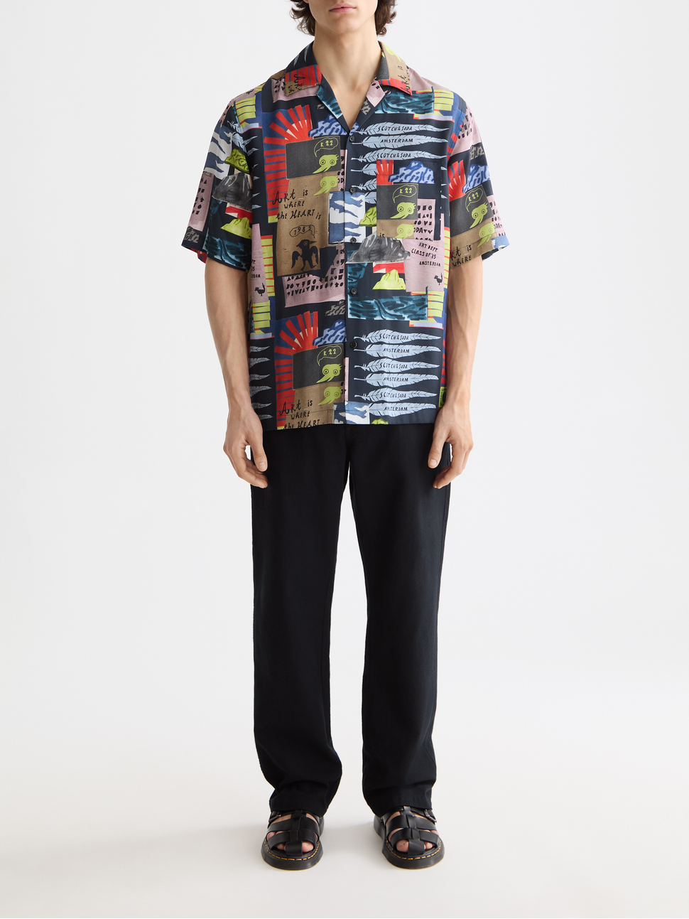 printed short sleeve shirt
