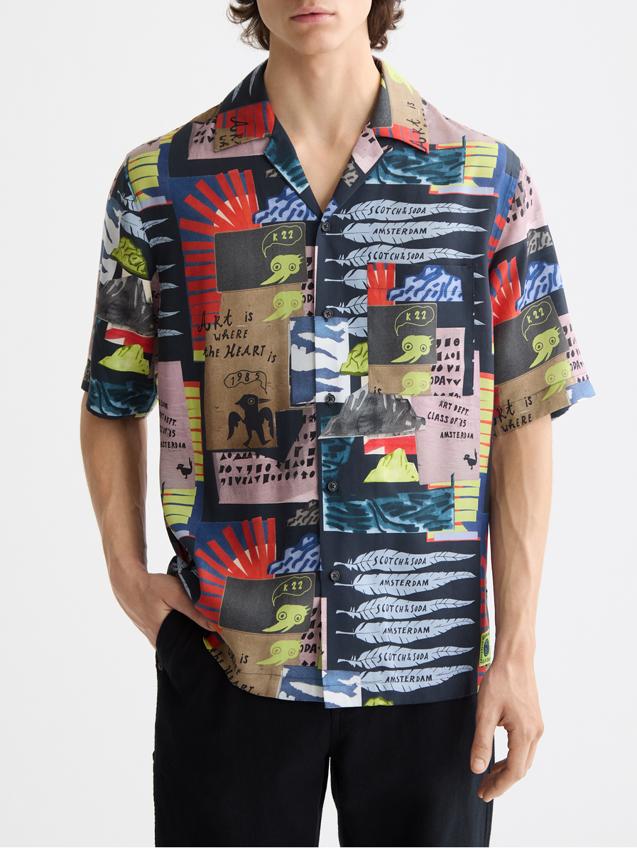 printed short sleeve shirt