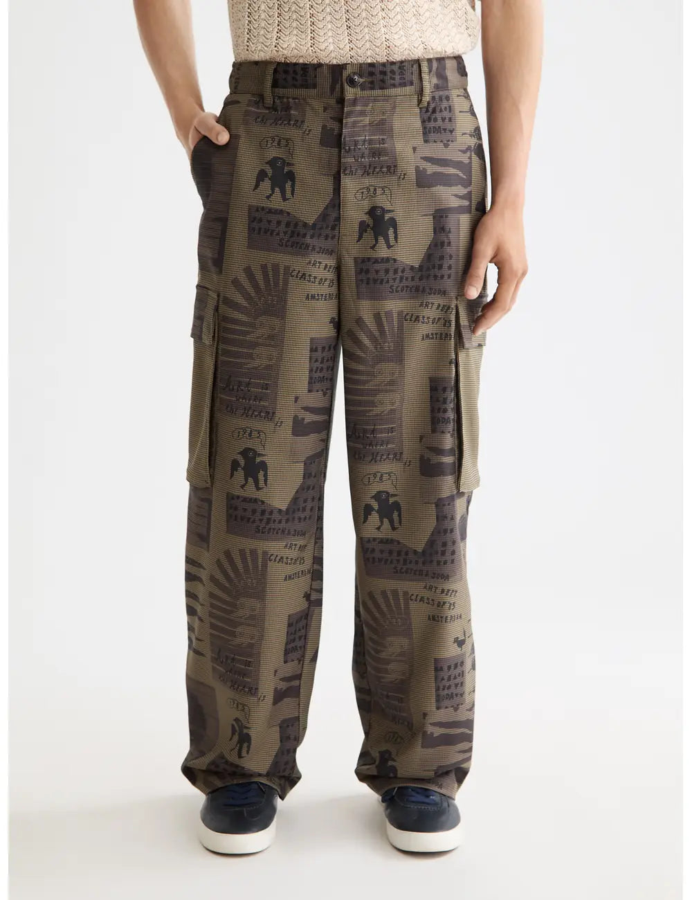 Baggy Cargo Pants front view by Scotch & Soda