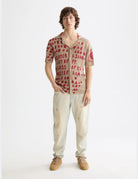 Jacquard Knitted Shirt flat lay back view by Scotch & Soda