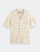 Jacquard Knitted Shirt flat lay front view by Scotch & Soda