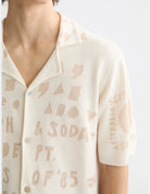 Jacquard Knitted Shirt detail shot showing fabric and craftsmanship by Scotch & Soda