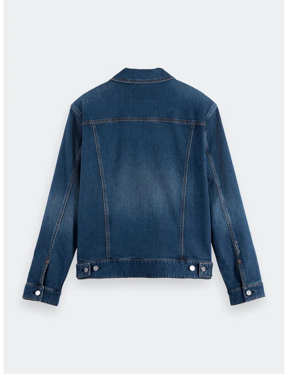 Denim Trucker Jacket flat lay back view by Scotch & Soda