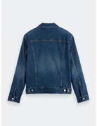 Denim Trucker Jacket flat lay back view by Scotch & Soda
