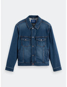 Denim Trucker Jacket flat lay front view by Scotch & Soda