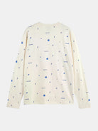 750-years-celebration-relaxed-fit-allover-printed-tee back view by Scotch & Soda