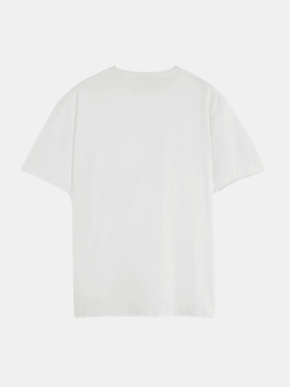 raw-edge-t-shirt back view by Scotch & Soda