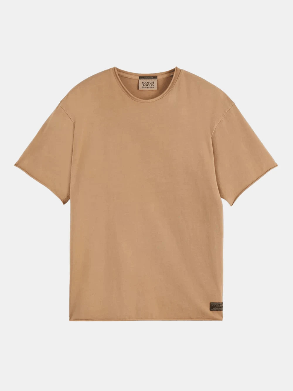 raw-edge-t-shirt-1 front view by Scotch & Soda