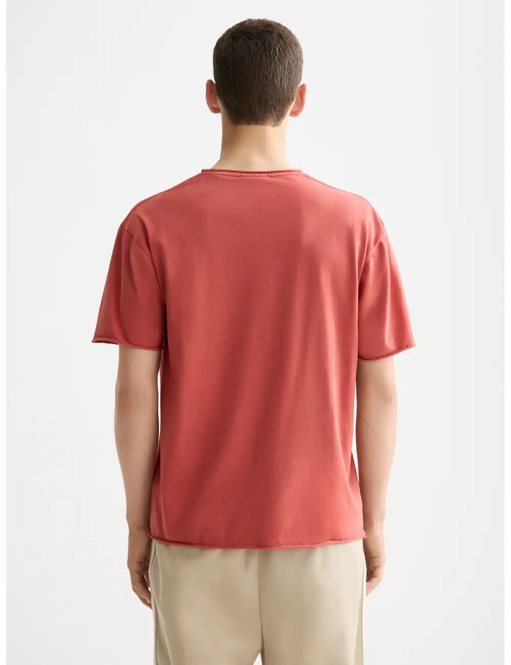 Raw Edge T Shirt detail shot showing fabric and craftsmanship by Scotch & Soda