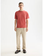 Raw Edge T Shirt full model shot showing overall fit by Scotch & Soda