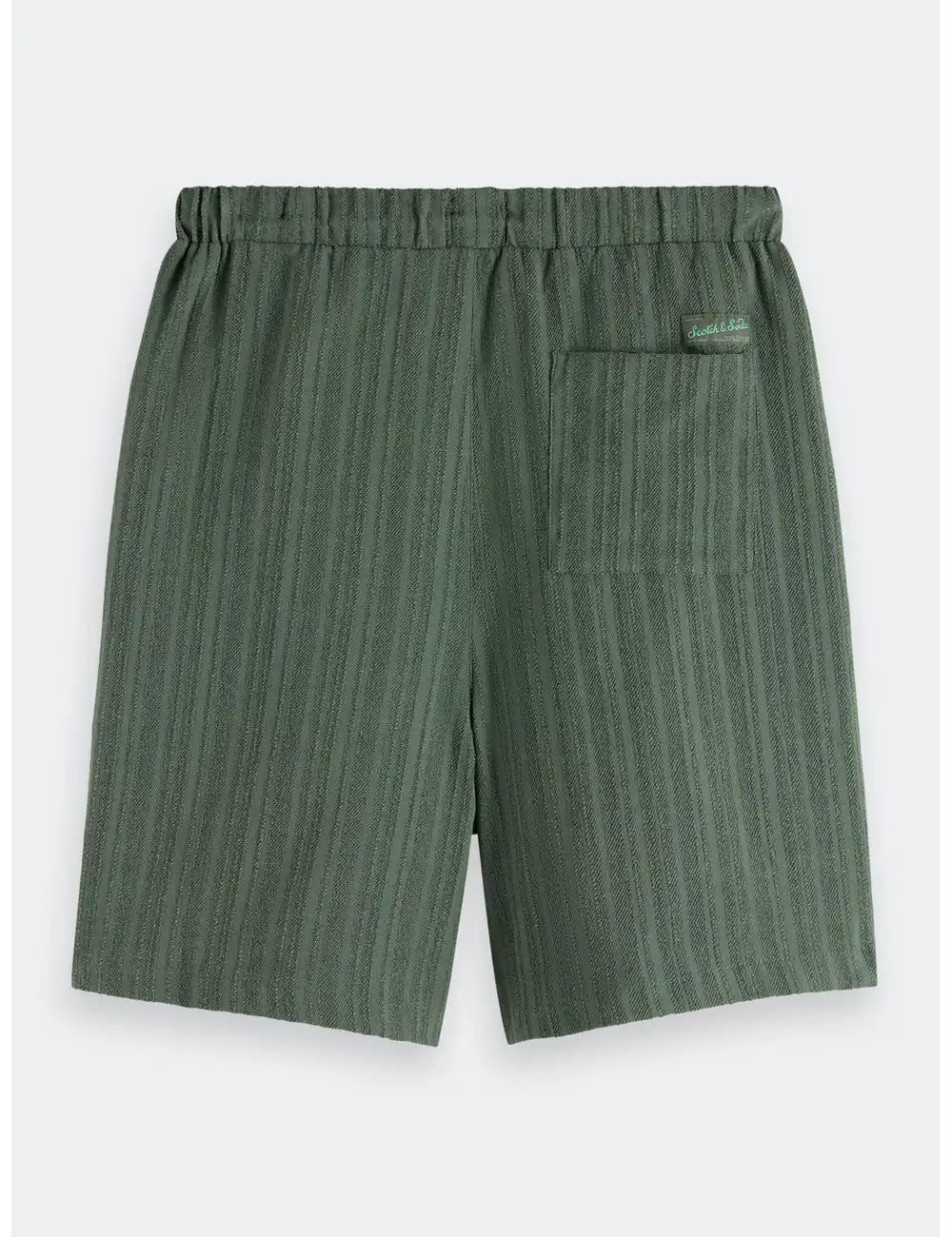 Tonal Striped Shorts flat lay back view by Scotch & Soda