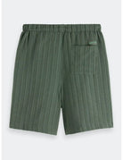 Tonal Striped Shorts flat lay back view by Scotch & Soda