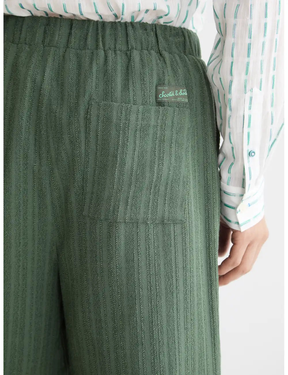 Tonal Striped Shorts detail view by Scotch & Soda