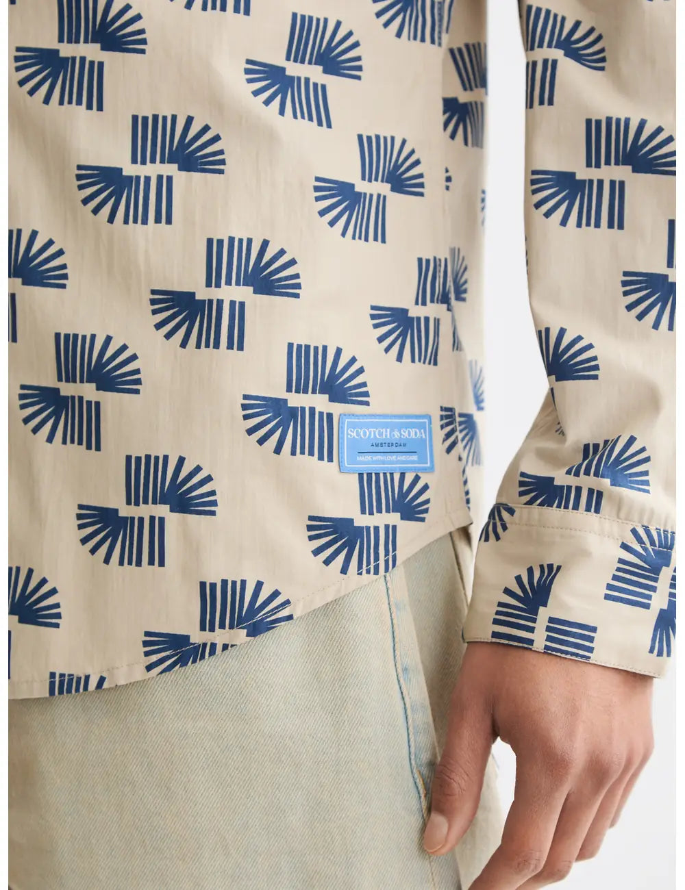 Slim Fit Printed Shirt detail view by Scotch & Soda