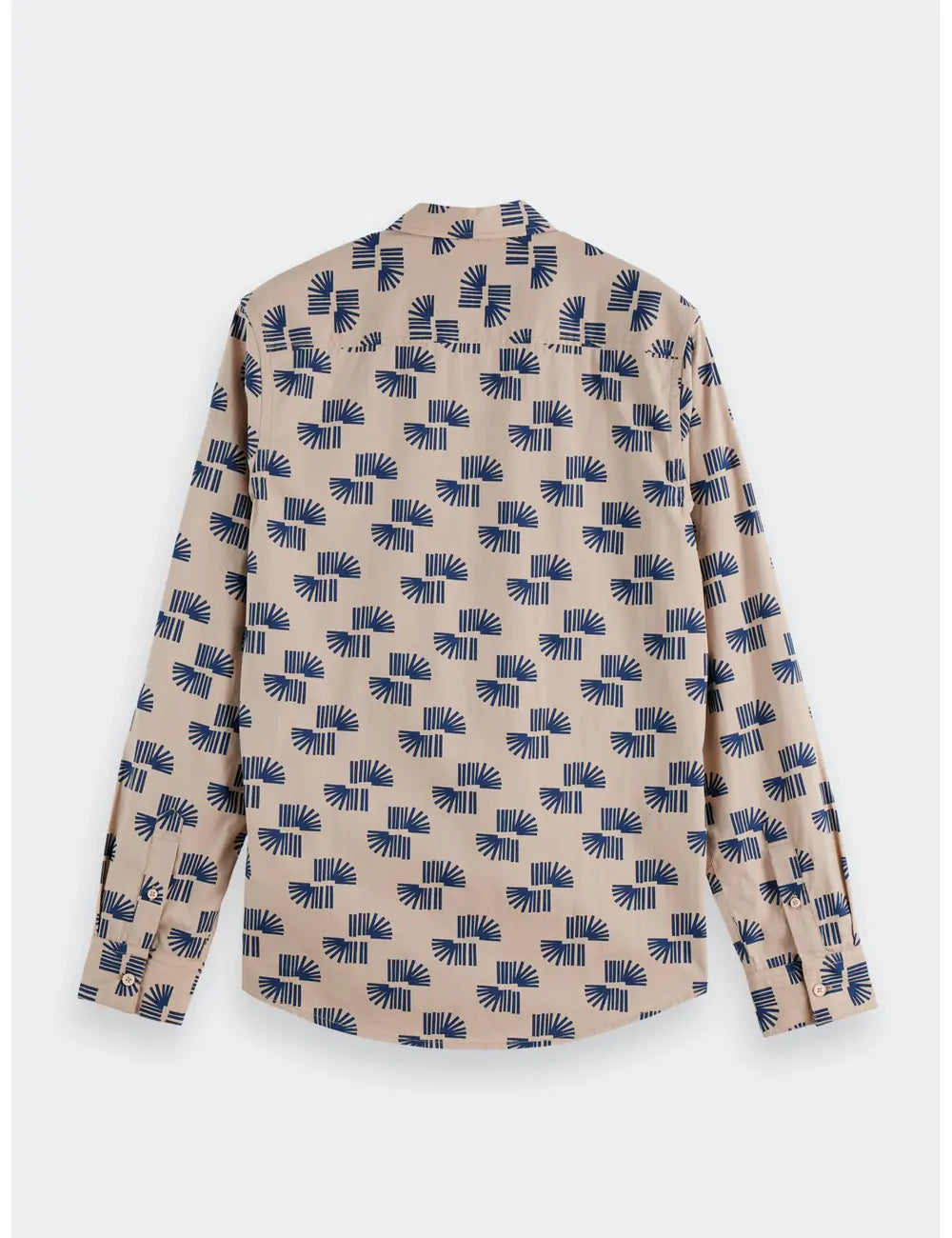 Slim Fit Printed Shirt flat lay back view by Scotch & Soda