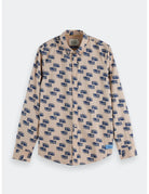 Slim Fit Printed Shirt flat lay front view by Scotch & Soda