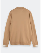 Knitted Long Sleeve Polo detail view by Scotch & Soda