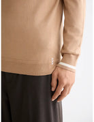 Knitted Long Sleeve Polo detail shot showing fabric and craftsmanship by Scotch & Soda