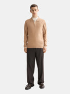 Ecovero Blend Knitted Long Sleeve Polo - Scotch & Soda