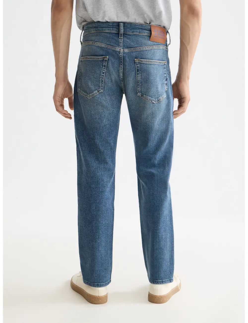 Zee Straight Jeans flat lay back view by Scotch & Soda