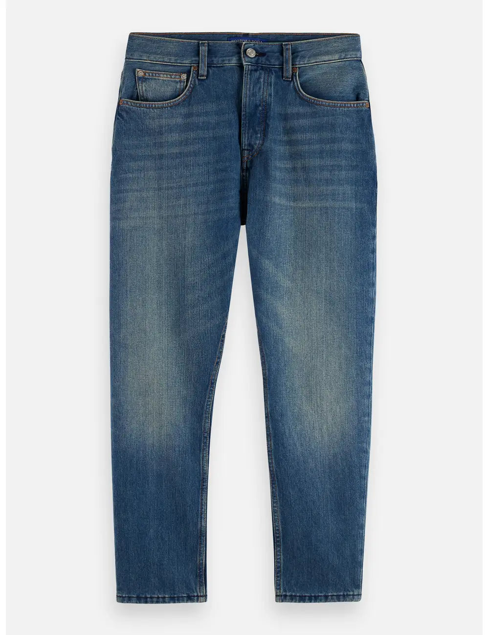 Loose Tapered Jean flat lay front view by Scotch & Soda
