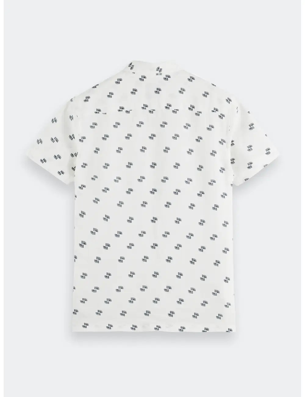 Printed Shirt White flat lay back view by Scotch & Soda
