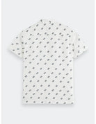 Printed Shirt White flat lay back view by Scotch & Soda
