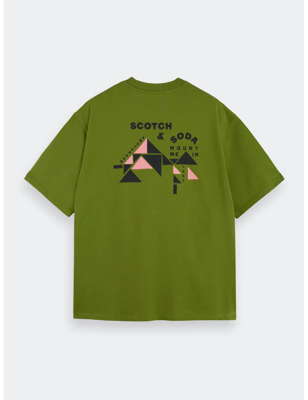 Loose Fit Artwork Tee flat lay back view by Scotch & Soda