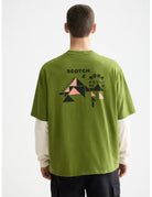 Loose Fit Artwork Tee detail shot showing fabric and craftsmanship by Scotch & Soda