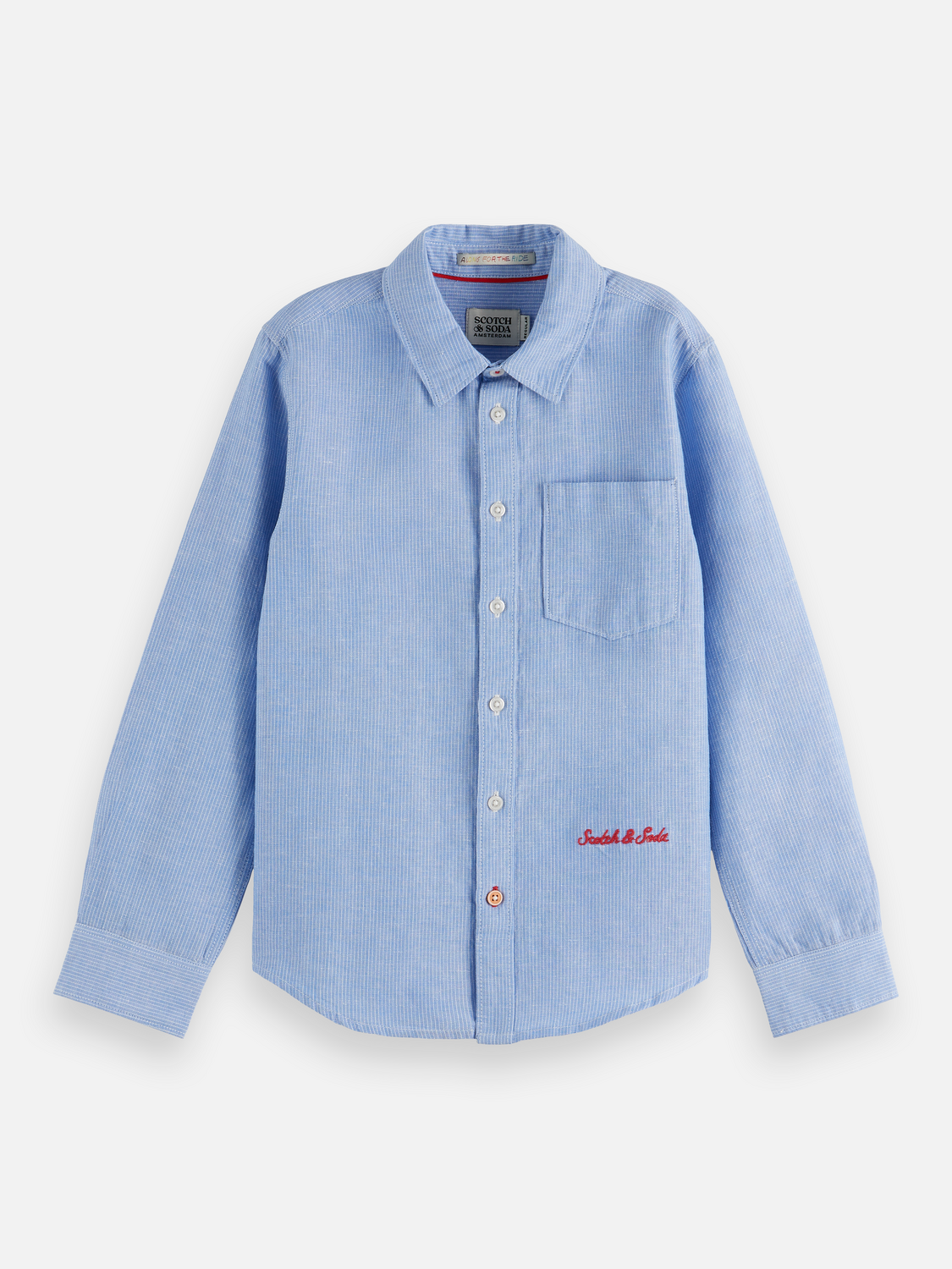 Boys Striped linen shirt
