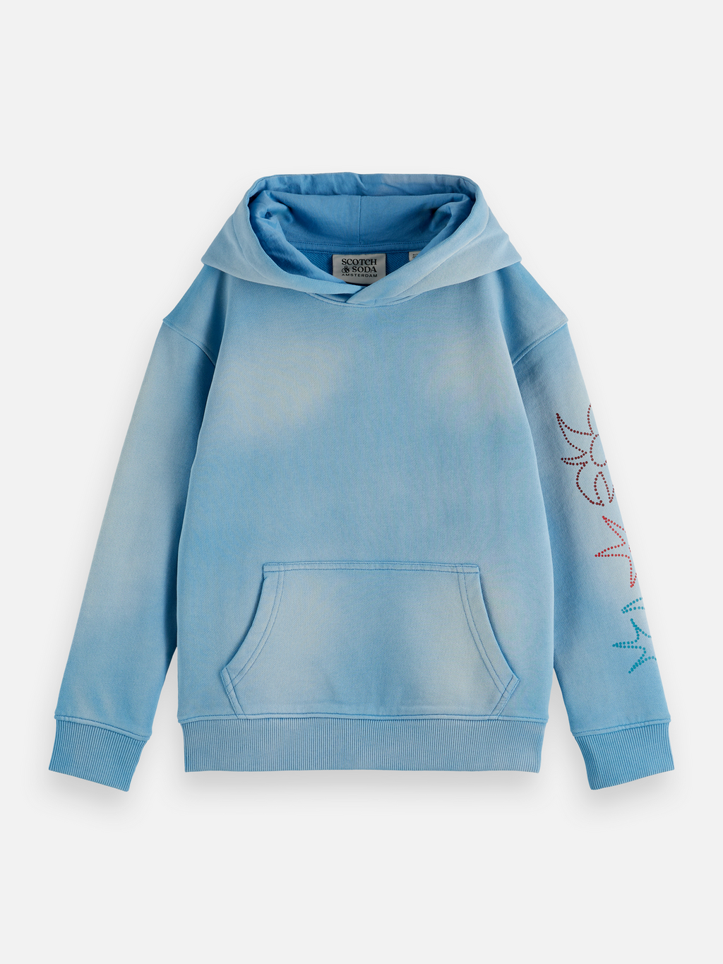 Boys Artwork relaxed washed hoodie