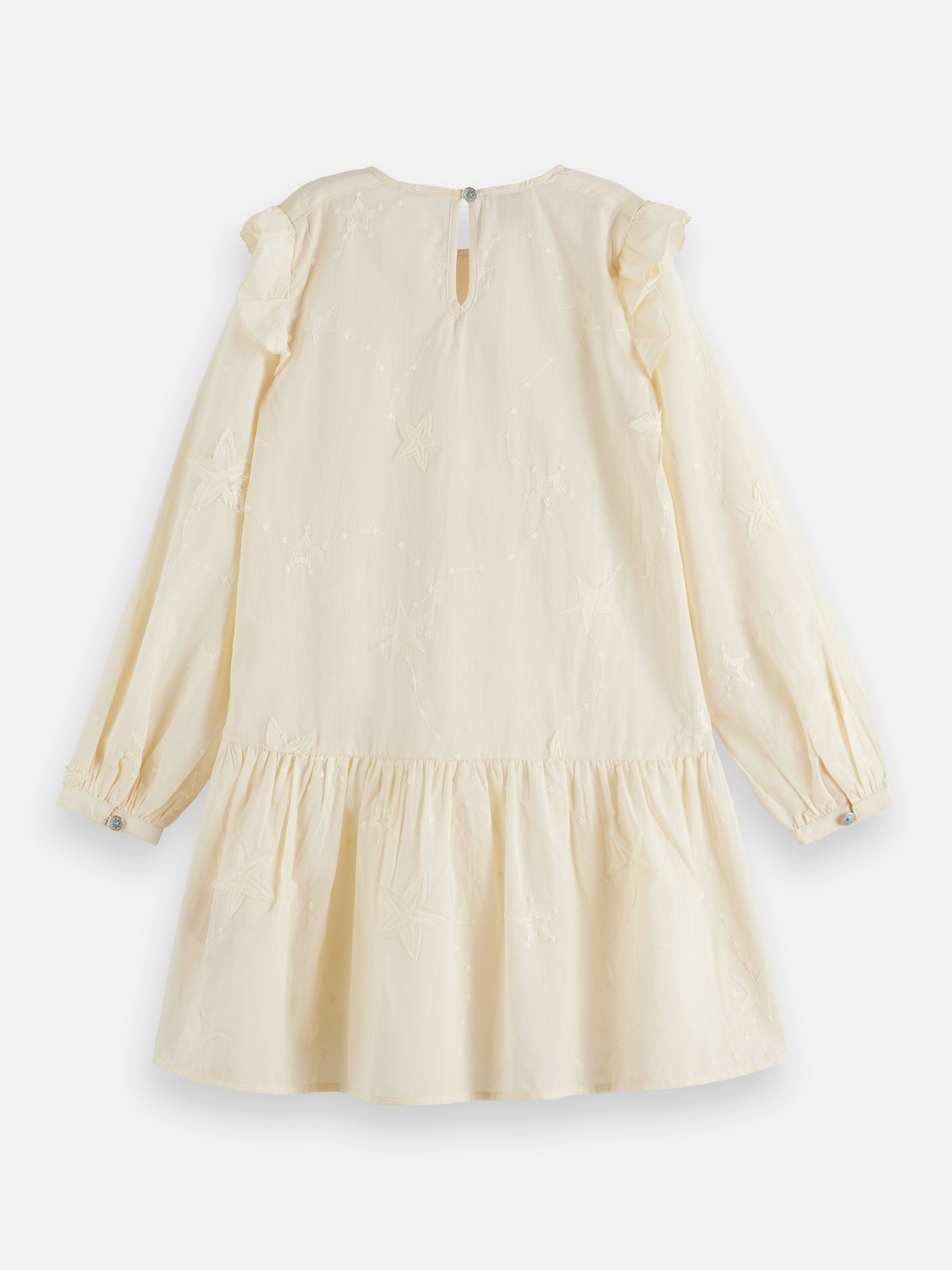 Girls embroidered long-sleeve dress