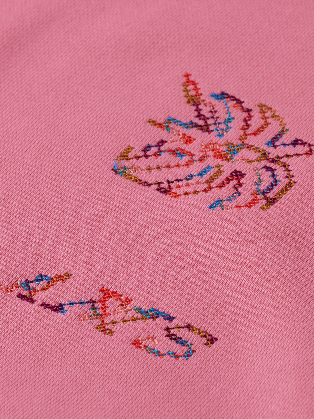 Girls embroidered relaxed sweatshirt