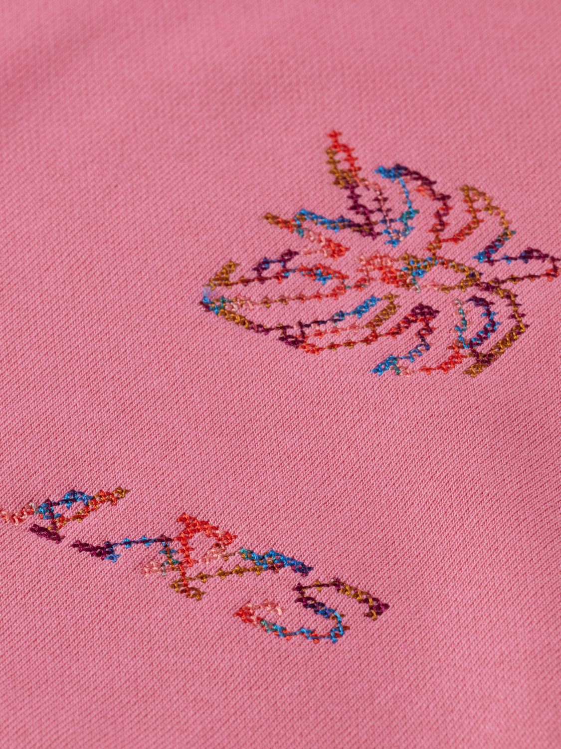 Girls embroidered relaxed sweatshirt