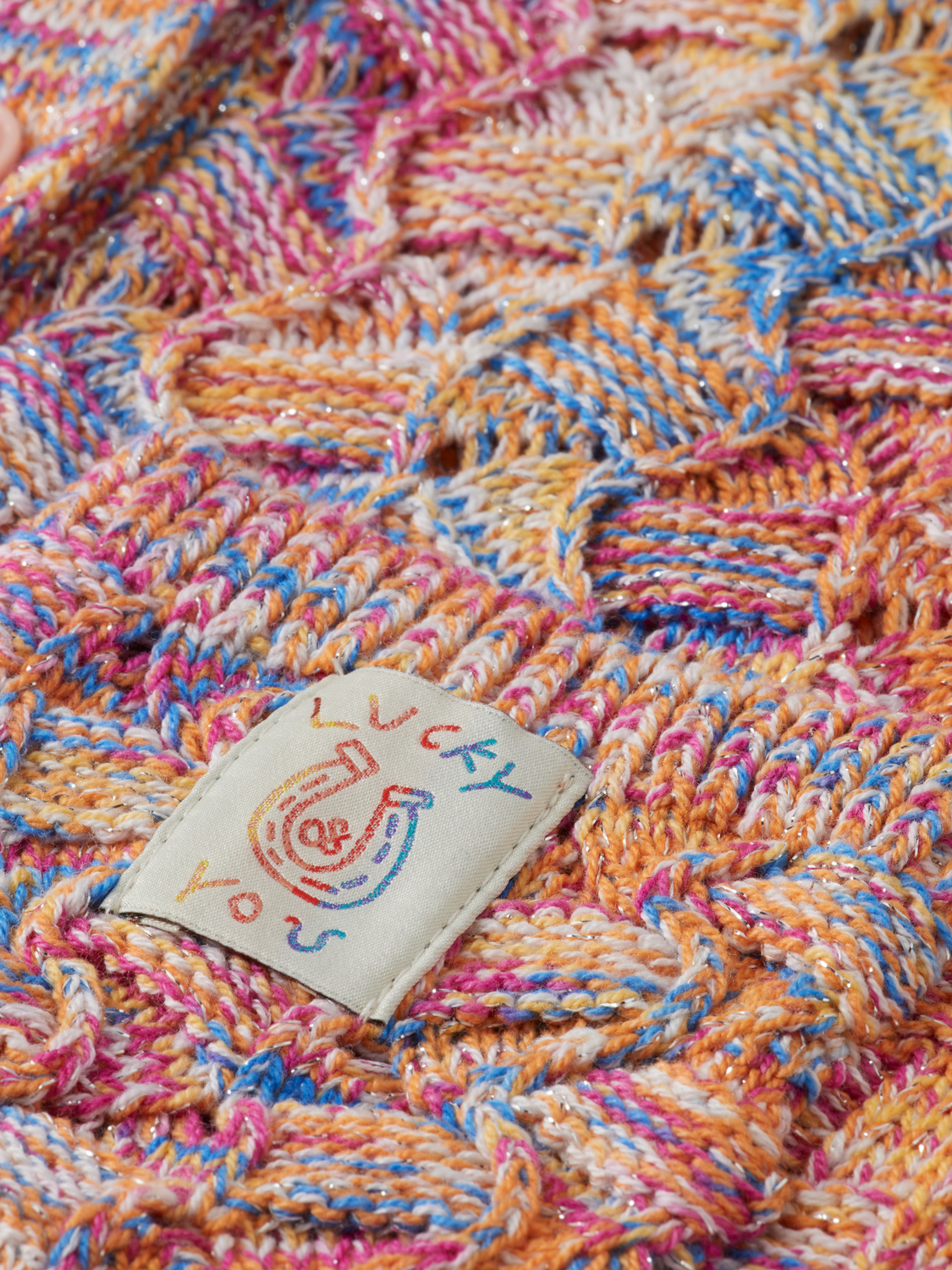 Girls oversized knit cardigan