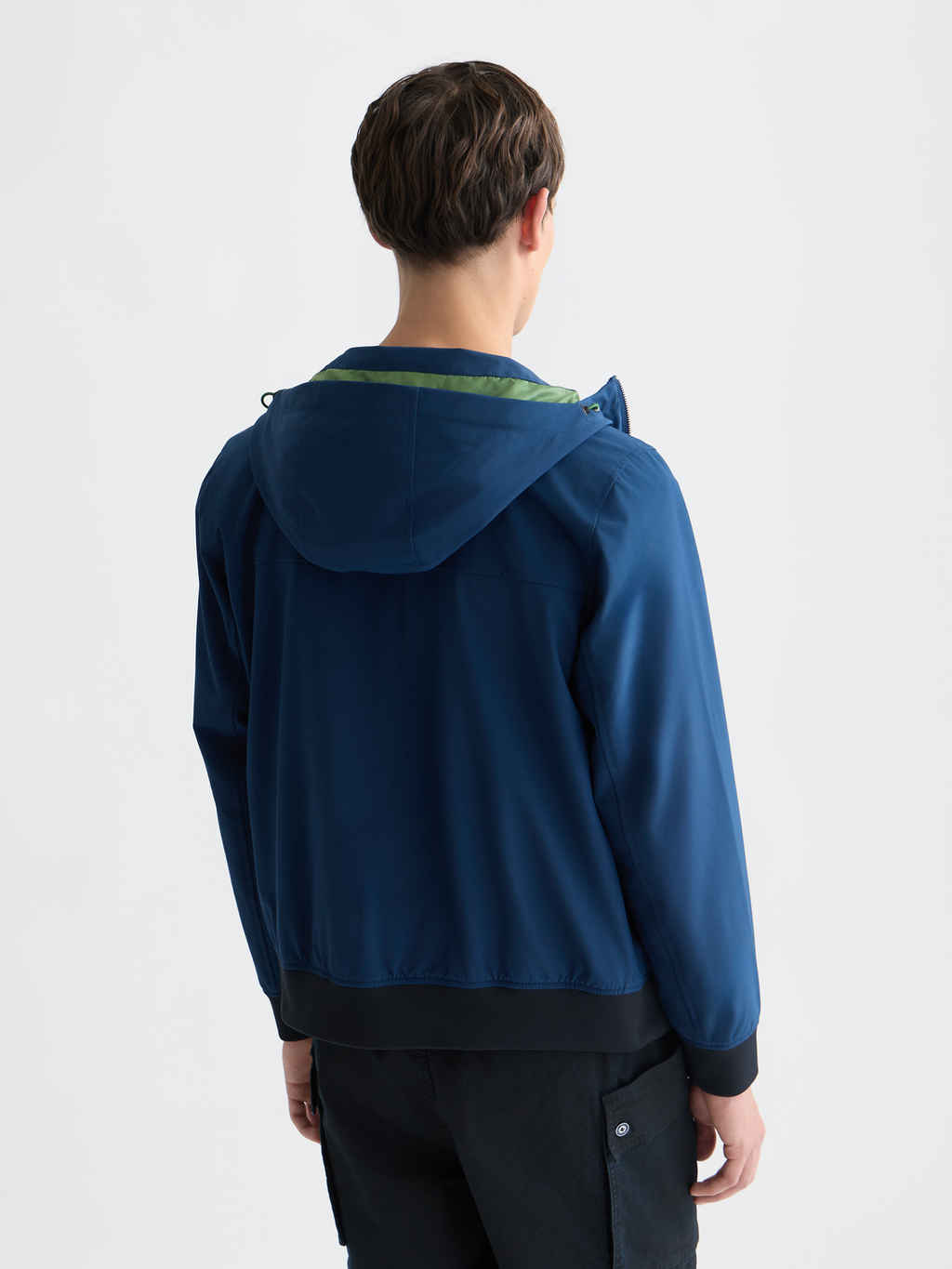 Soft shell hooded jacket