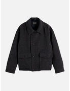 Textured Wool Jacket front view showing fit and finish by Scotch & Soda