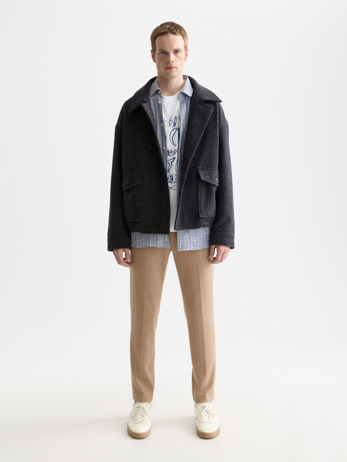 Textured wool jacket
