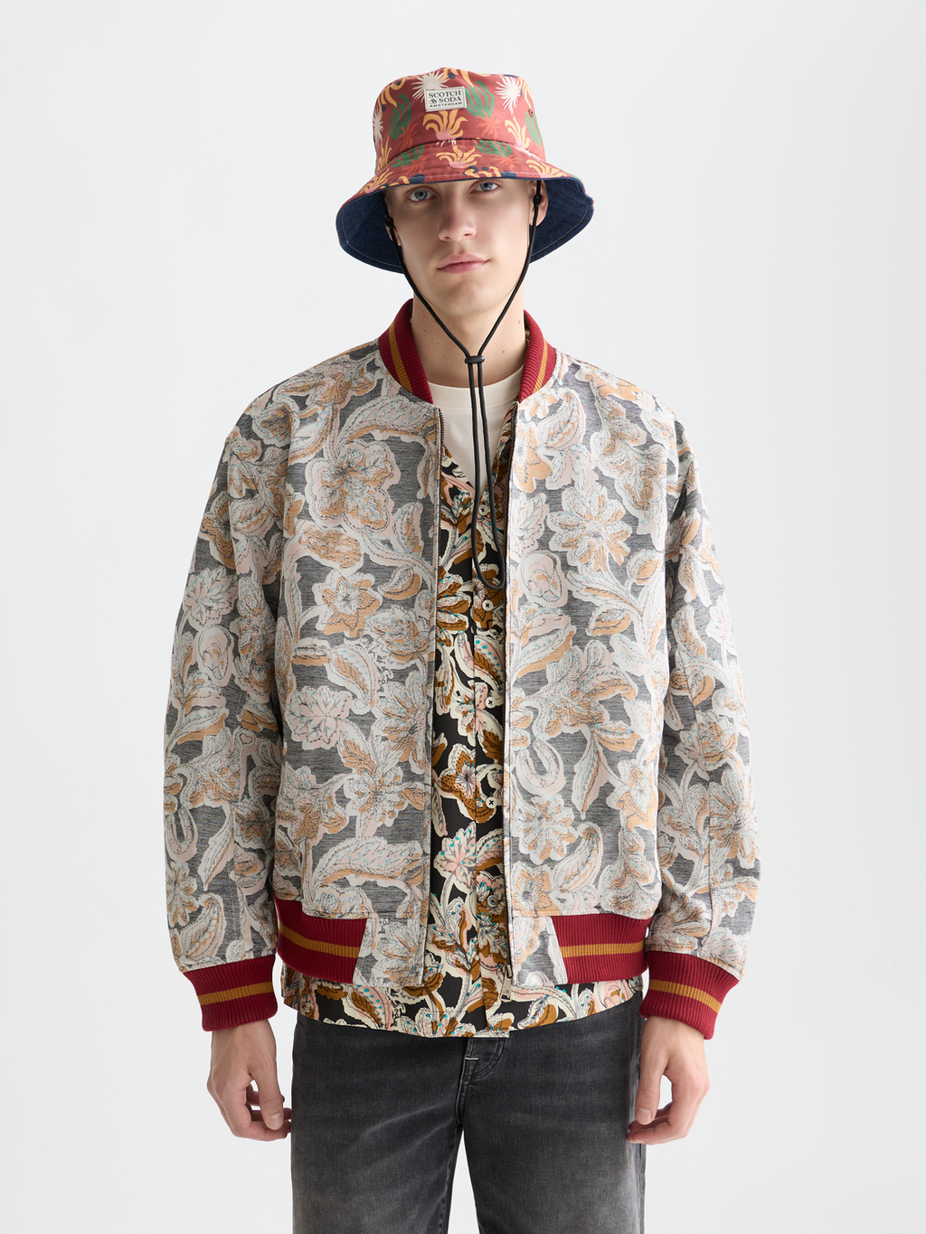 Jacquard souvenir jacket