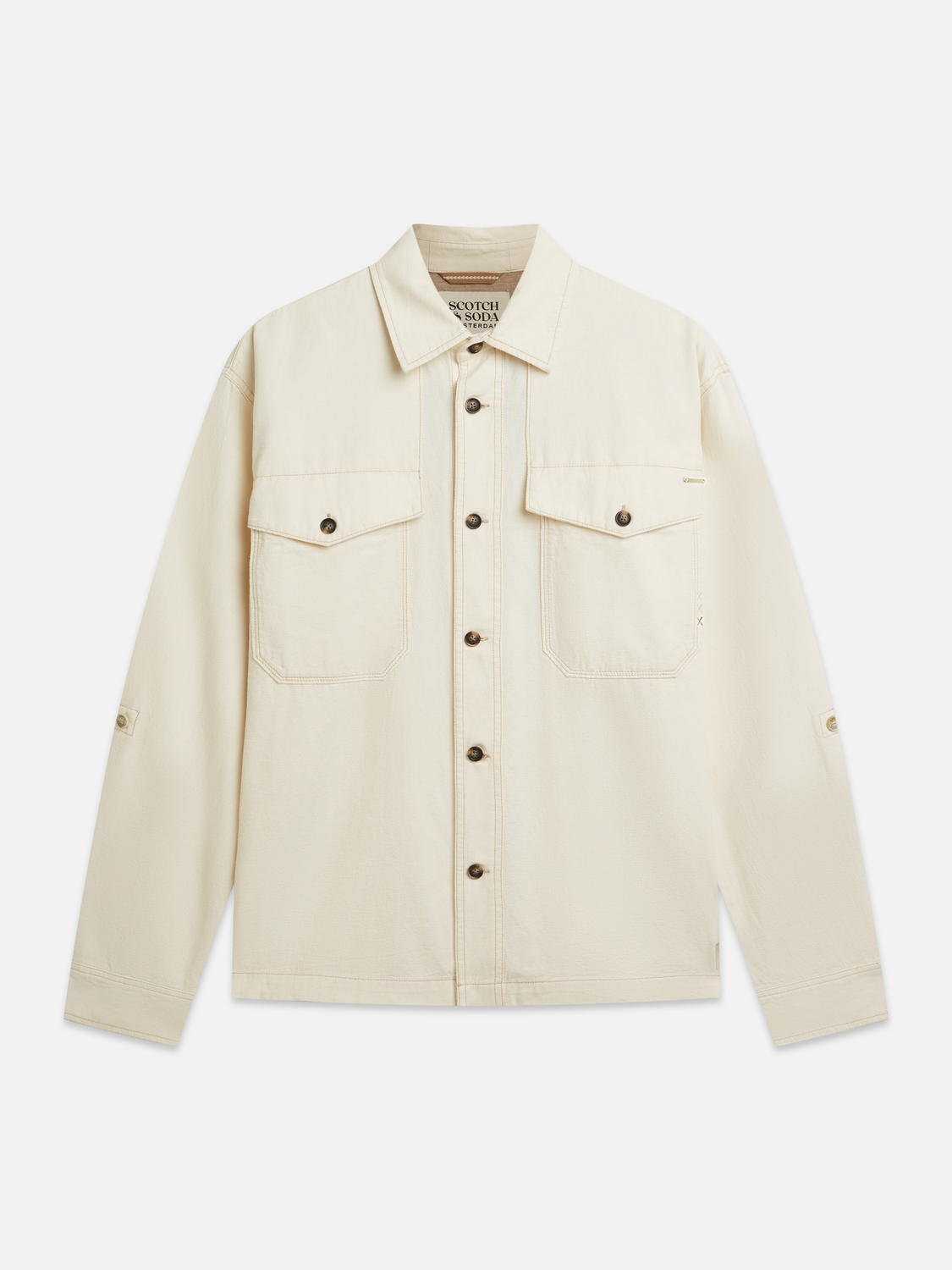 Cotton-linen overshirt