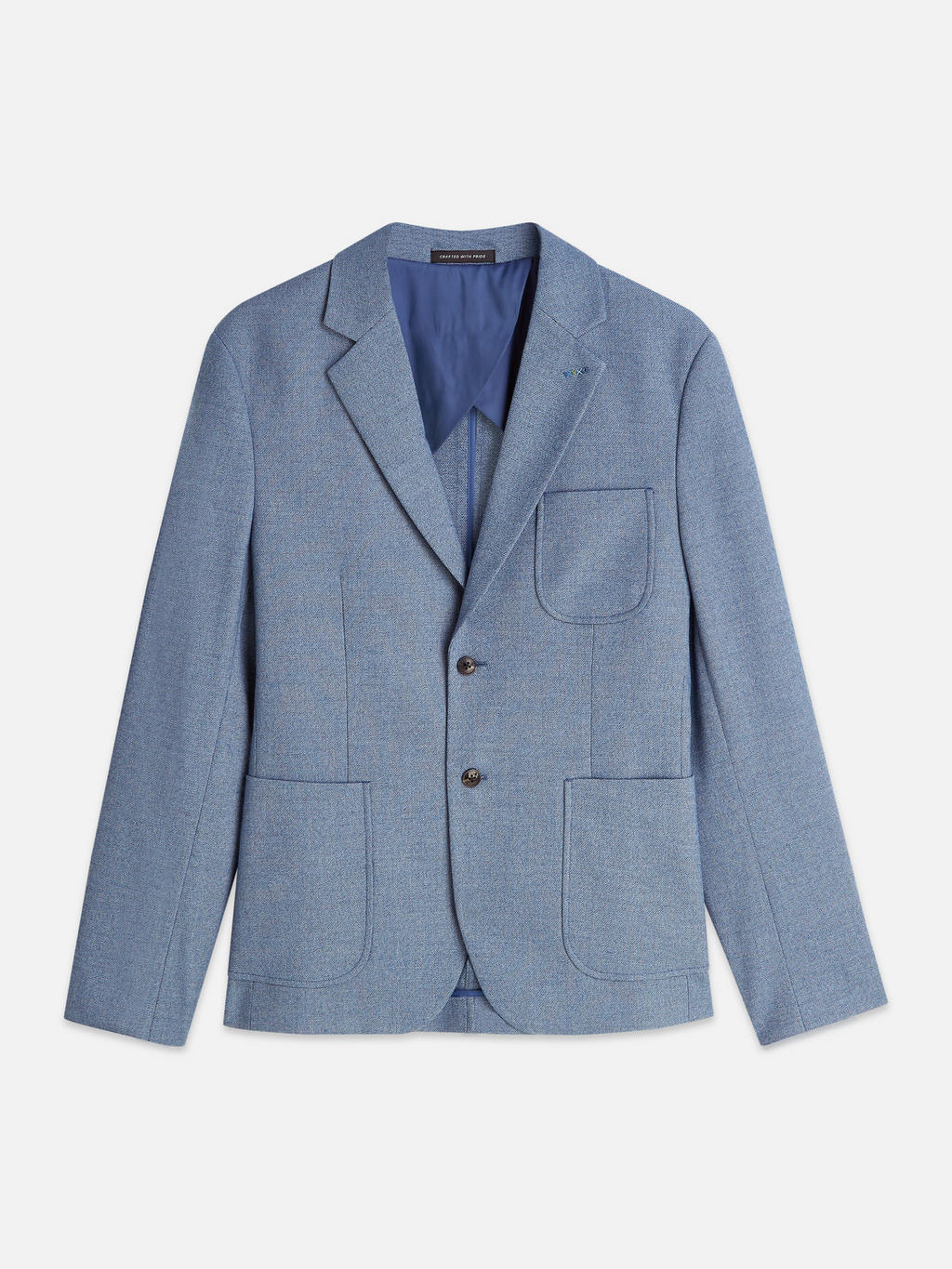 Structured weave blazer